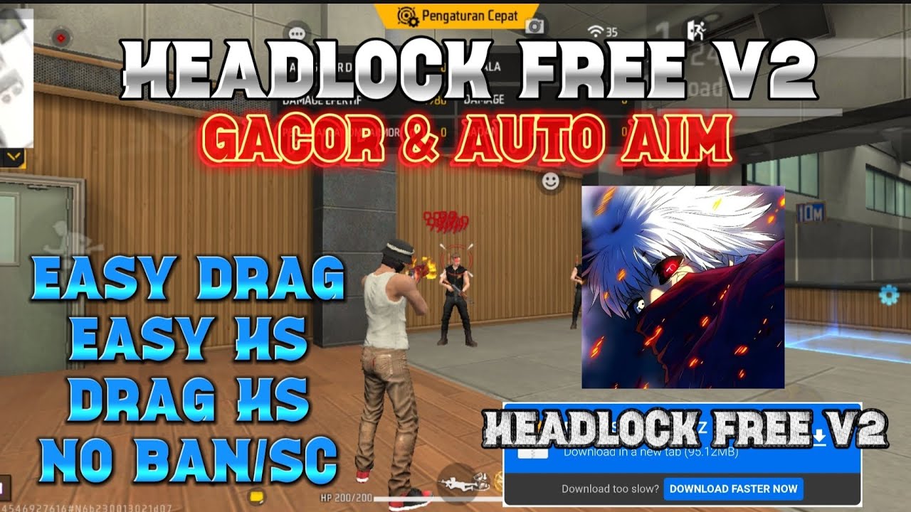 HEADLOCK BRUTAL V2 || AUTO HS GACOR || AMAN AKUN UTAMA || NO BANNED || NO BALCKLIST 