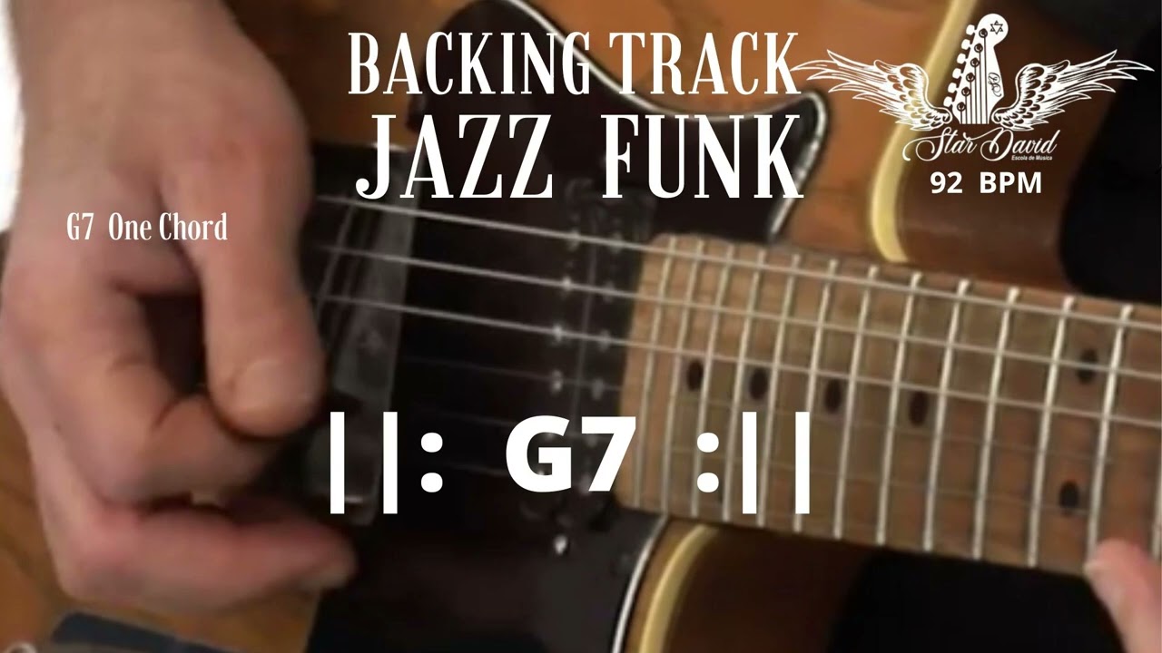 Backing Track Jazz Funk  in G7 One Chord