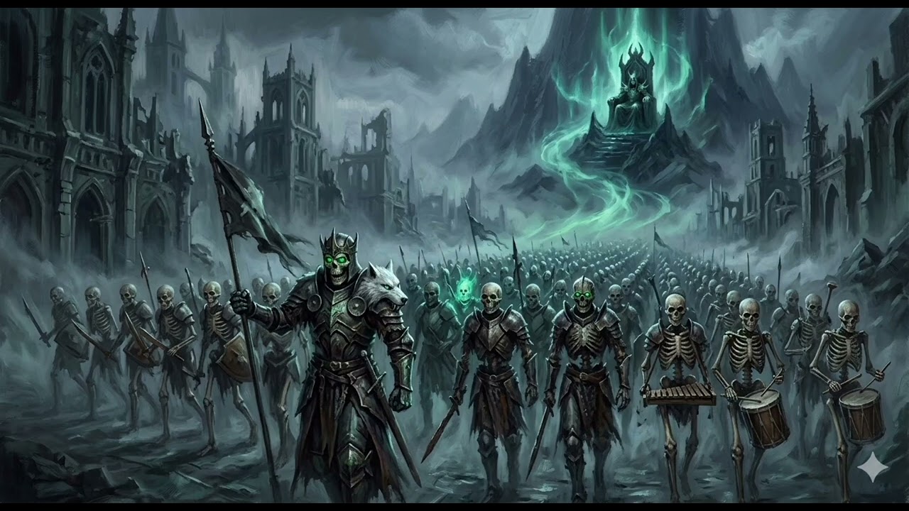 The skeleton army With commander brittle bone