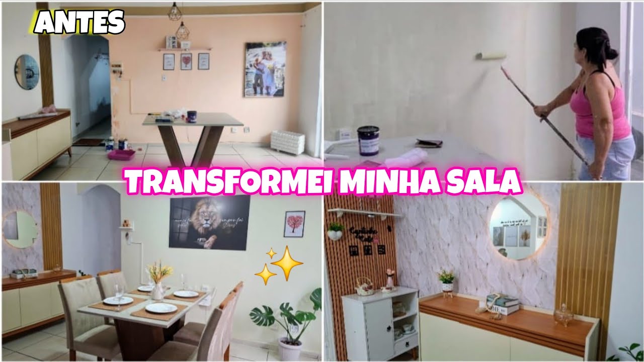 MINHA SALA SIMPLES  VIROU UM LUXO |ANTES E DEPOIS 😱✨️ ME SURPREENDI 