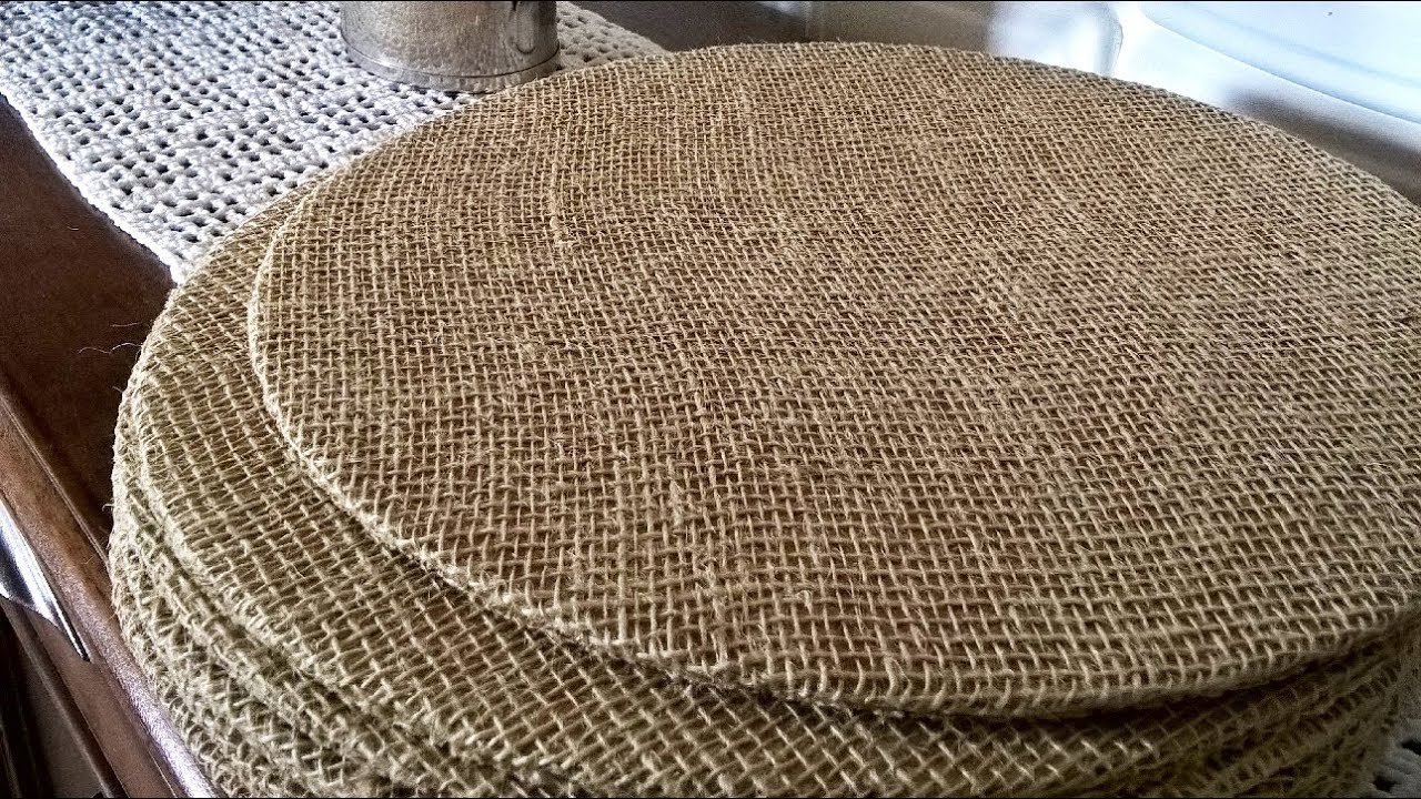 Como fazer SOUSPLAT DE JUTA Passo a Passo👈😉 - DIY