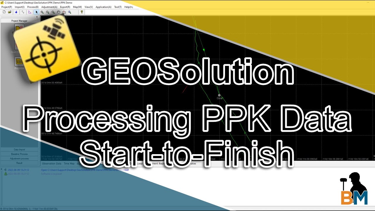 GEOSolution How to: Processing PPK Data from Start to Finish | Bench Mark