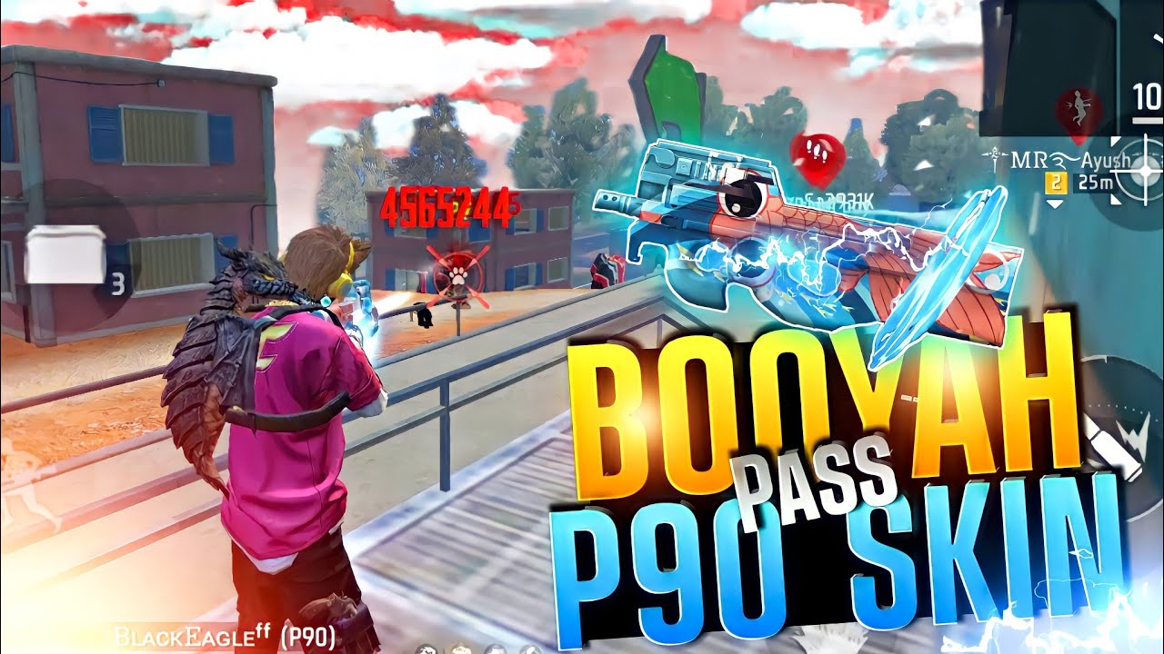 BOOYAH PASS P90 SKIN GAMEPLAY | P90 MODERN AQUARIUM GAMEPLAY | FREE FIRE NEW EVENT | FF NEW EVENT