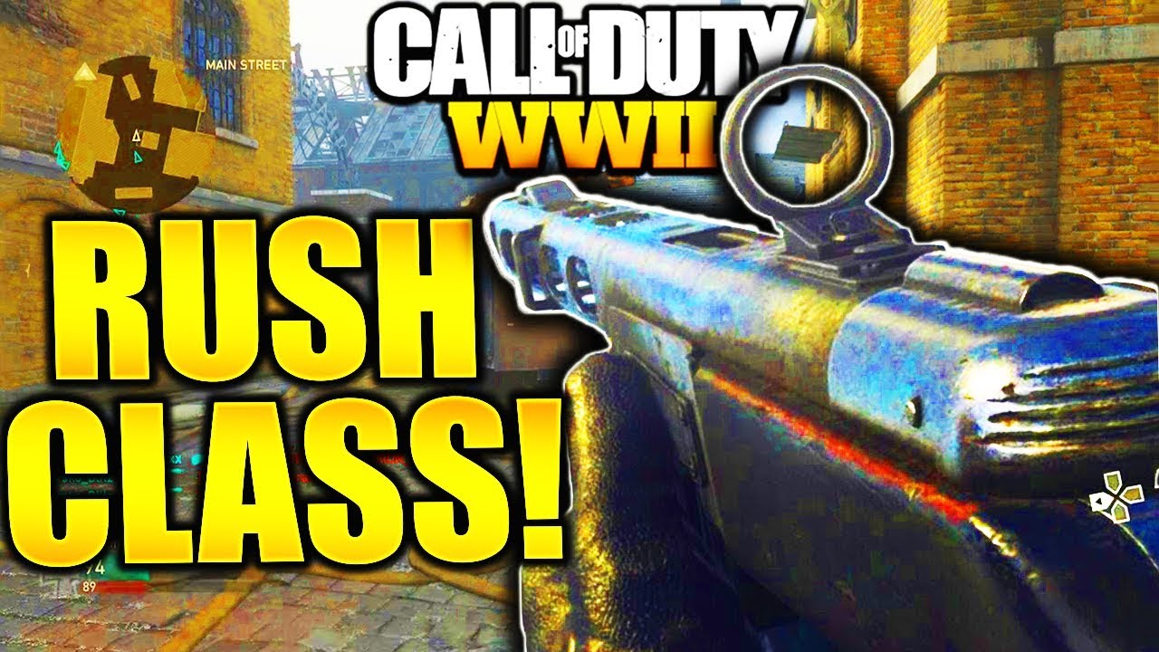 BEST RUSHING CLASS SETUP COD WW2! BEST SMG CLASS SETUP WW2 BEST CLASS SETUP RUSHING TIPS COD WW2!