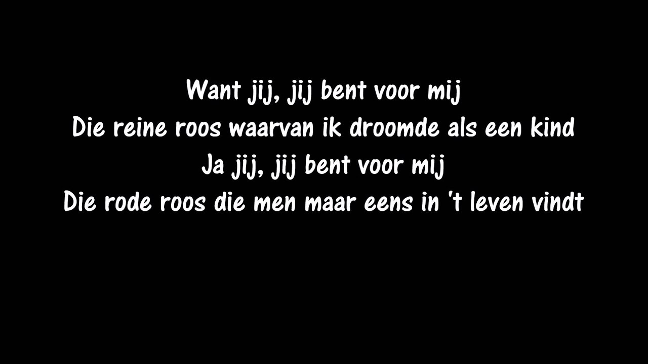 Ronny Temmer - De ranke roos (songtekst)