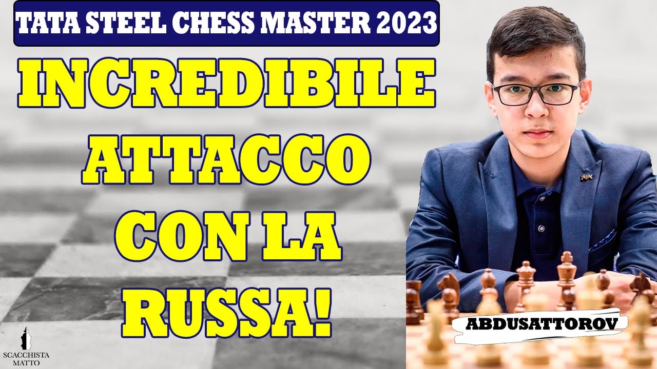 INCREDIBILE ATTACCO con la DIFESA RUSSA | TATA STEEL CHESS MASTER 2023