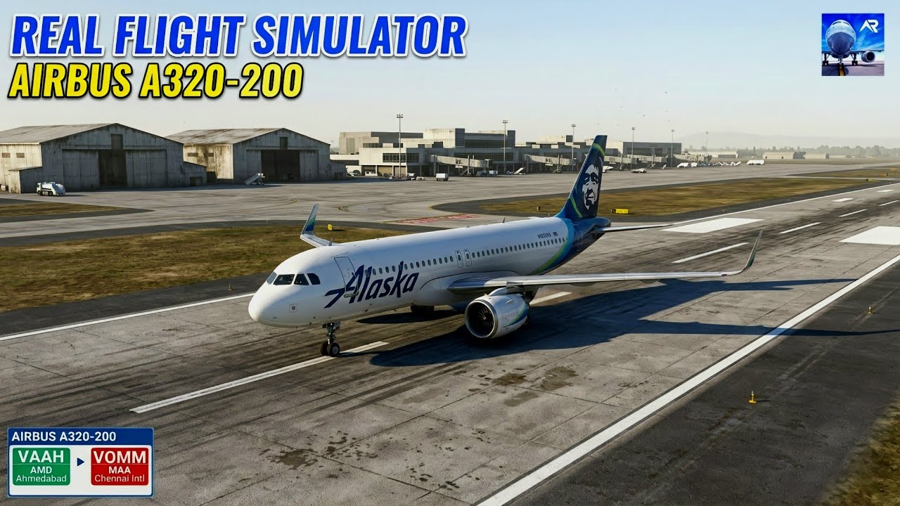 Full Flight Journey | Airbus A320-200 | Ahmedabad → Chennai | Real Flight Simulator |RK Gaming Tamil