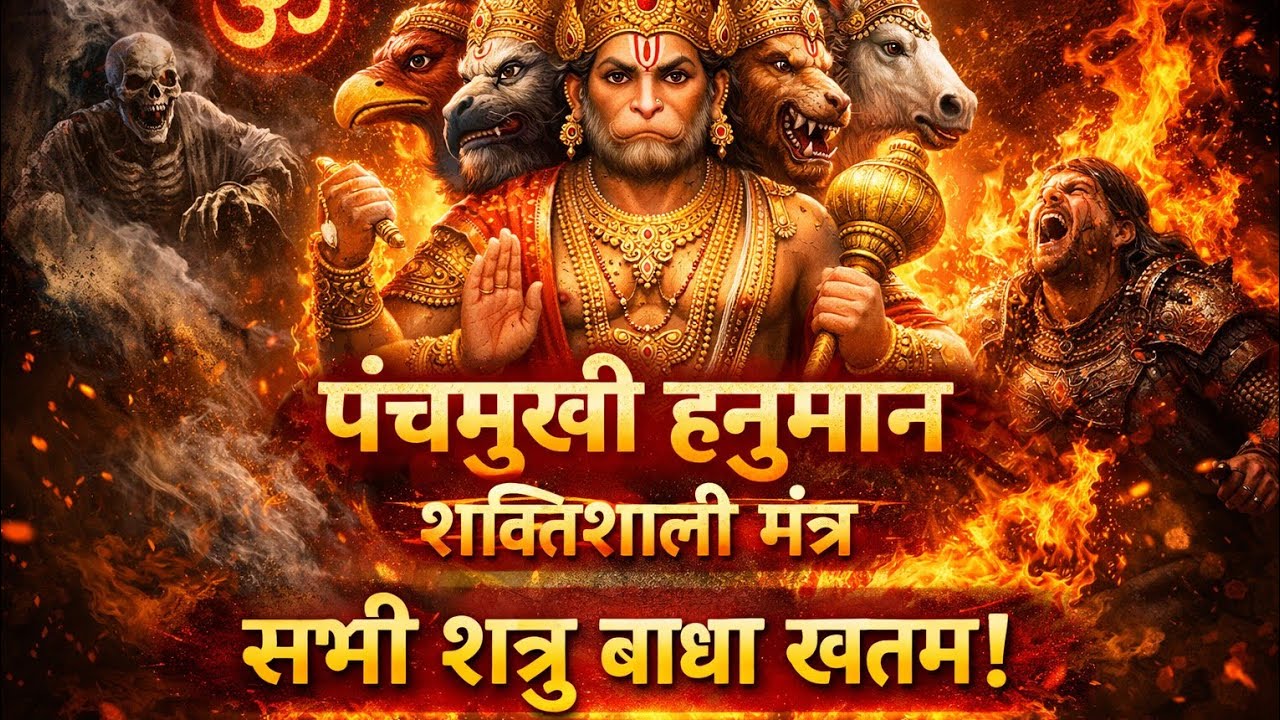 अब होगी शत्रु की बोलती बंद: पंचमुखी हनुमान कवच मंत्र | Panchmukhi Hanuman Mantra 