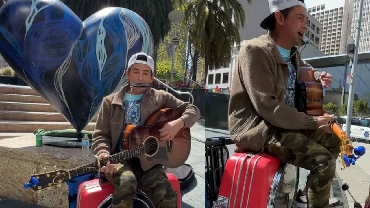 Mighty Good Man Button the Busker