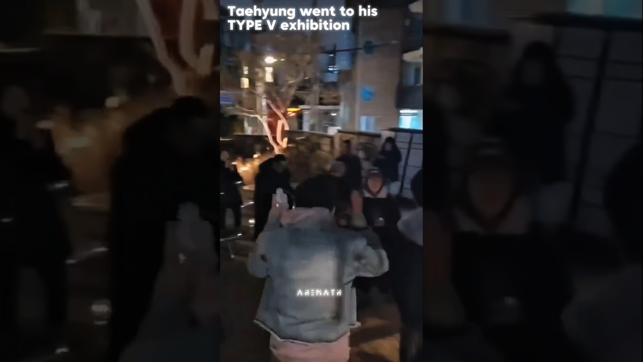 Тэхён посетил свою выставку, посвящённую типу V 