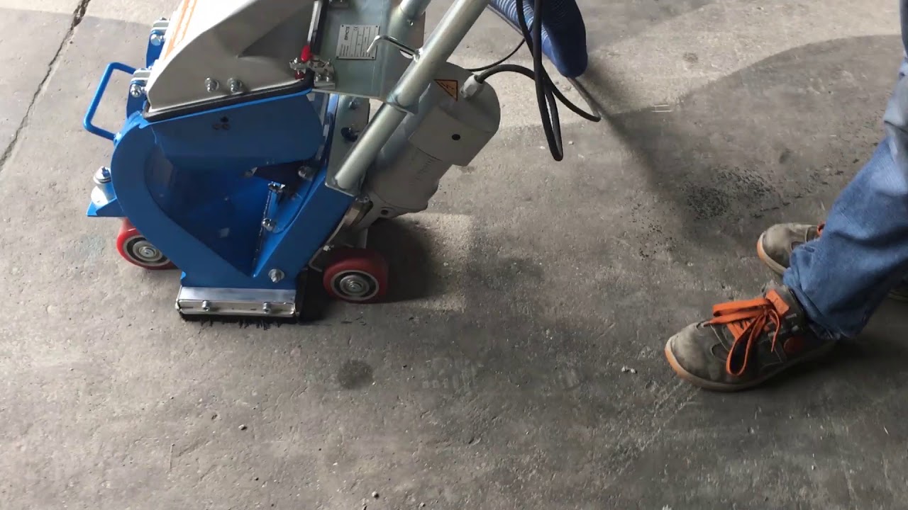 D&eacute;monstration de la grenailleuse 220V - DUMATOS LOCATION