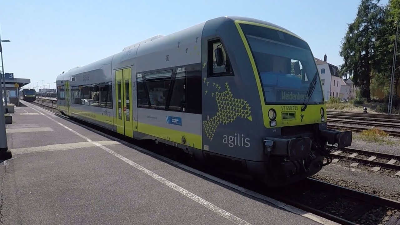 Mitfahrt im agilis von Weiden(Oberpf) nach Bayreuth Hbf (rechte Seite)