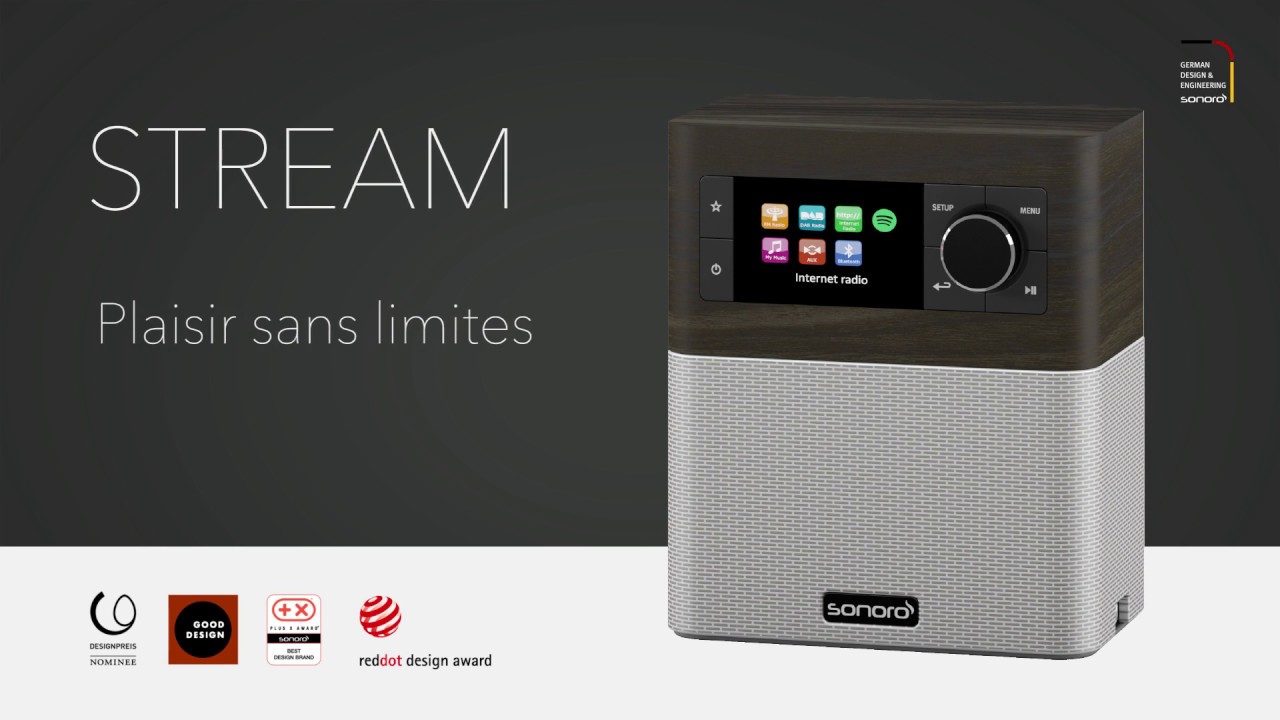 Présentation du poste de radio Sonoro STREAM