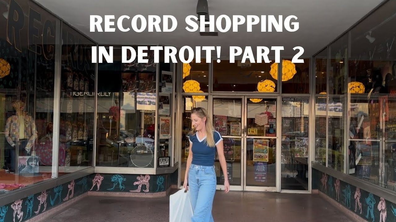 Продолжение, ещё больше магазинов пластинок в Motor City! Detroit Vinyl Venture, часть 2