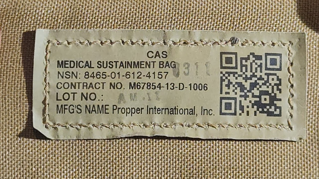 CAS medical Sustainment Bag Review