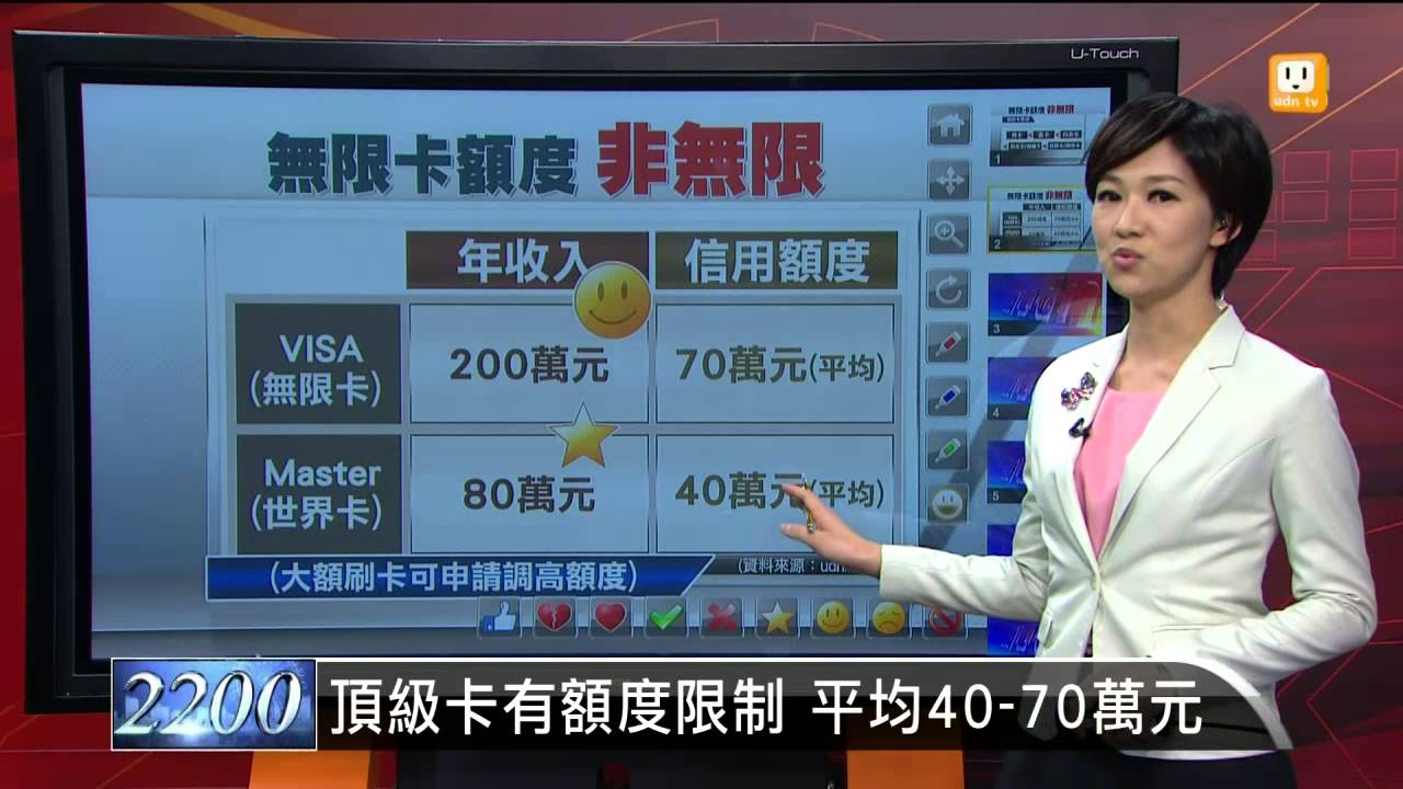 【2014.06.09】頂級卡有額度限制 平均40-70萬元 -udn tv
