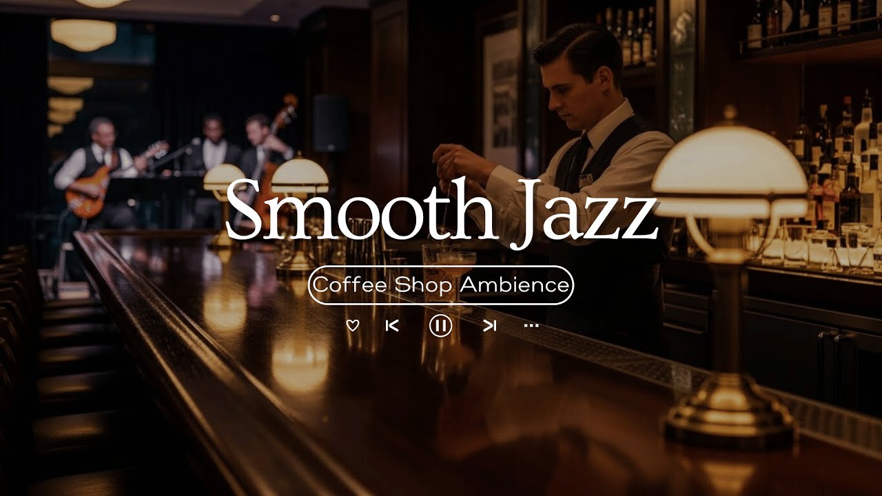 Smooth Jazz Saxophone Music - Cool Cafe Vibes Relaxing Piano Instrumental for Dinner & Chill
