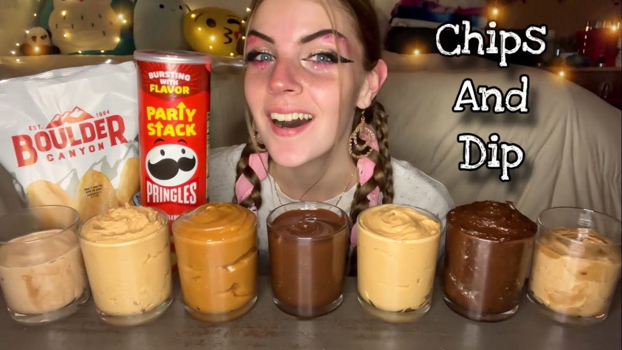 CHIPS AND SWEET DIPS MUKBANG! (Vegan) (No Talking)