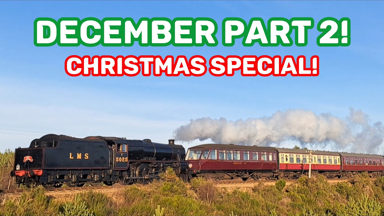 Trains in December part two! Ft. The Elf Express, WCRC Class 37s and more!