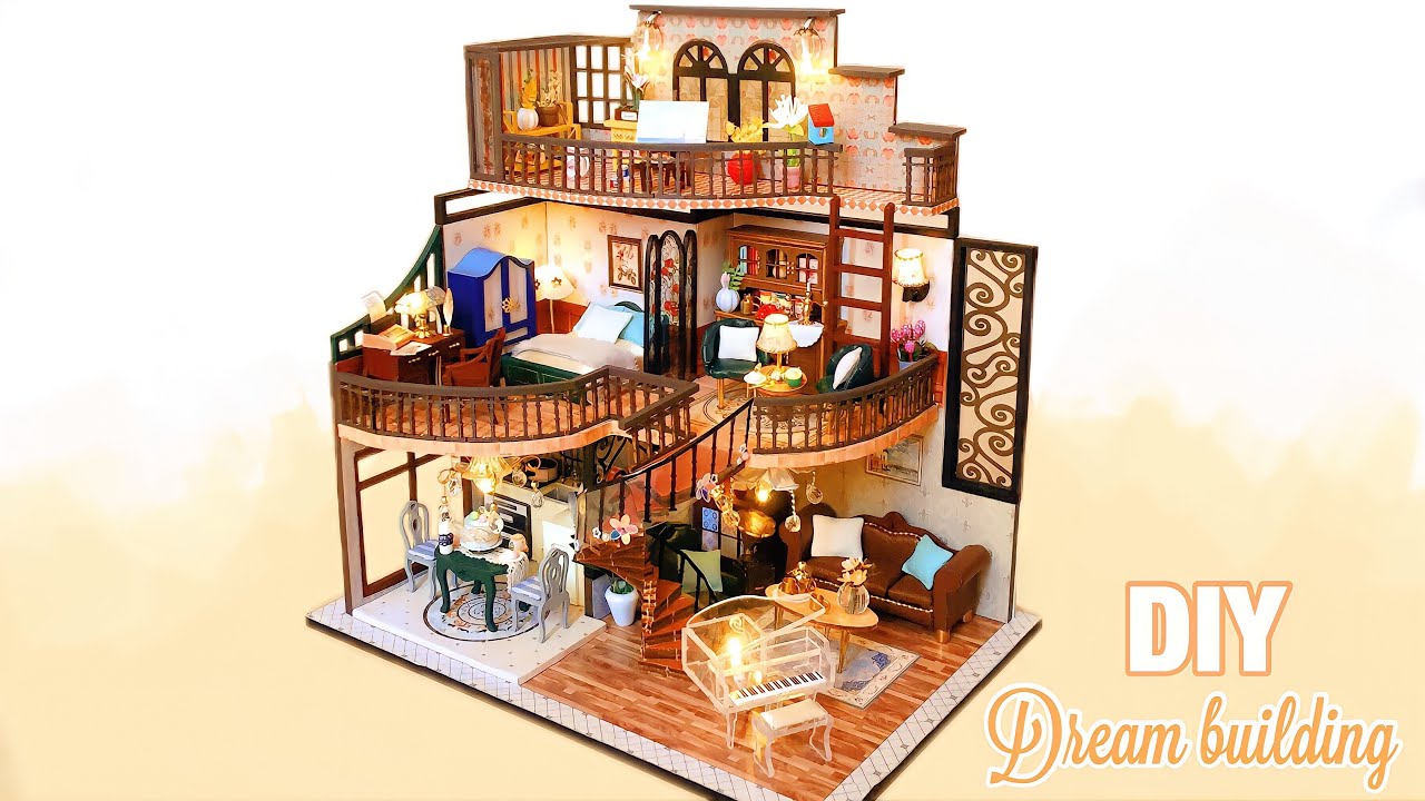 DIY Miniature Dollhouse Kit | Dream Building - Modern Classic Style