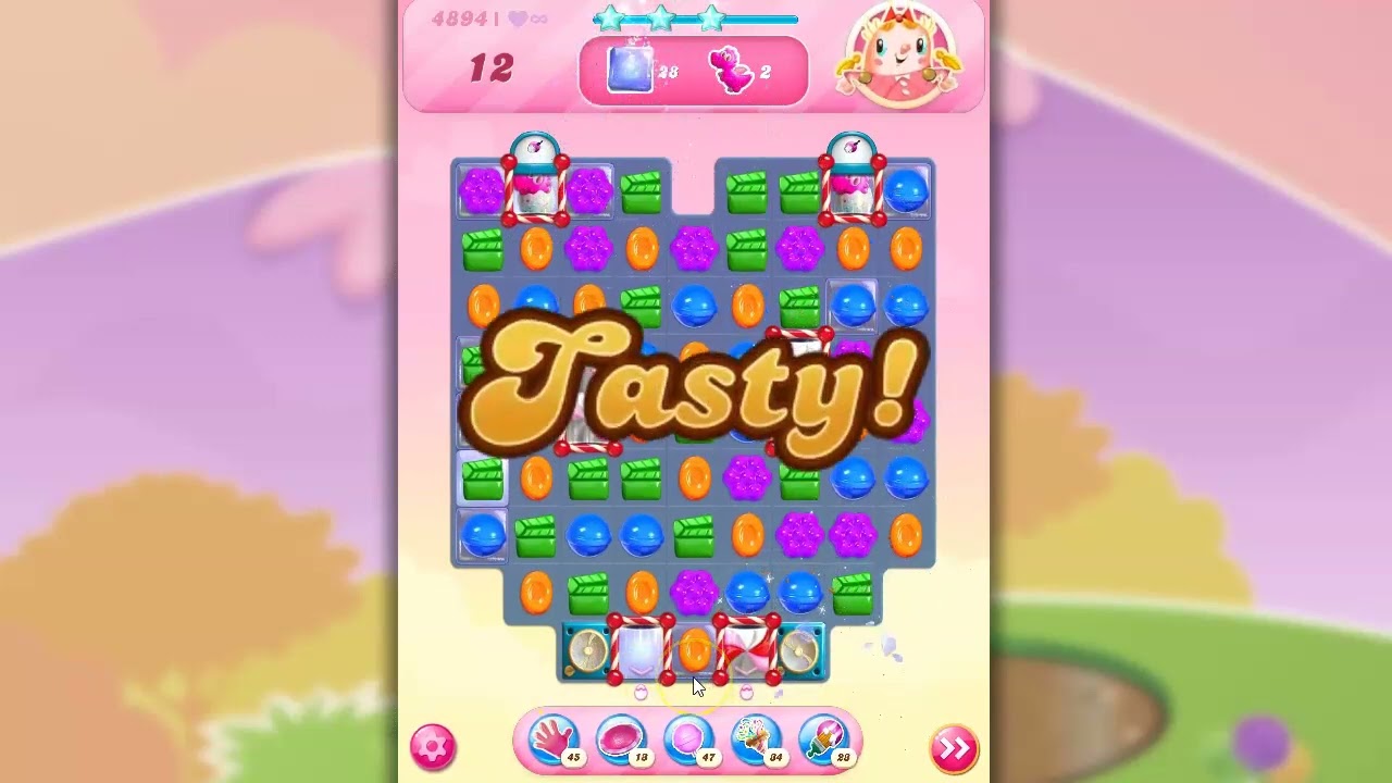 Candy Crush Level 4894 Talkthrough, 21 Moves 0 Boosters