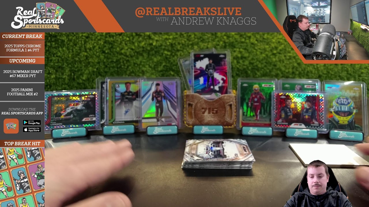 2025 Topps Chrome Formula 1 #6 Hobby 4-Box Pick Your Team