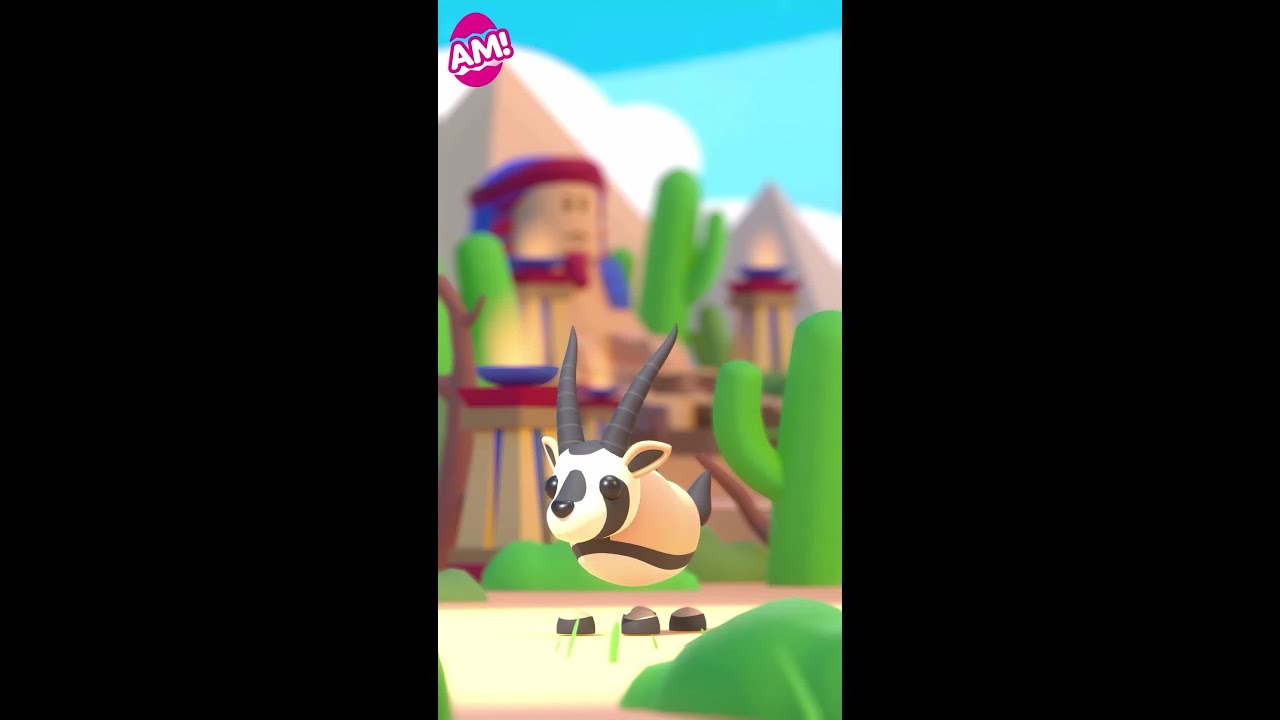 the most magnificent horns 🐐 hatch an Arabian Oryx from the Desert Egg, out in Adopt Me next Thurs