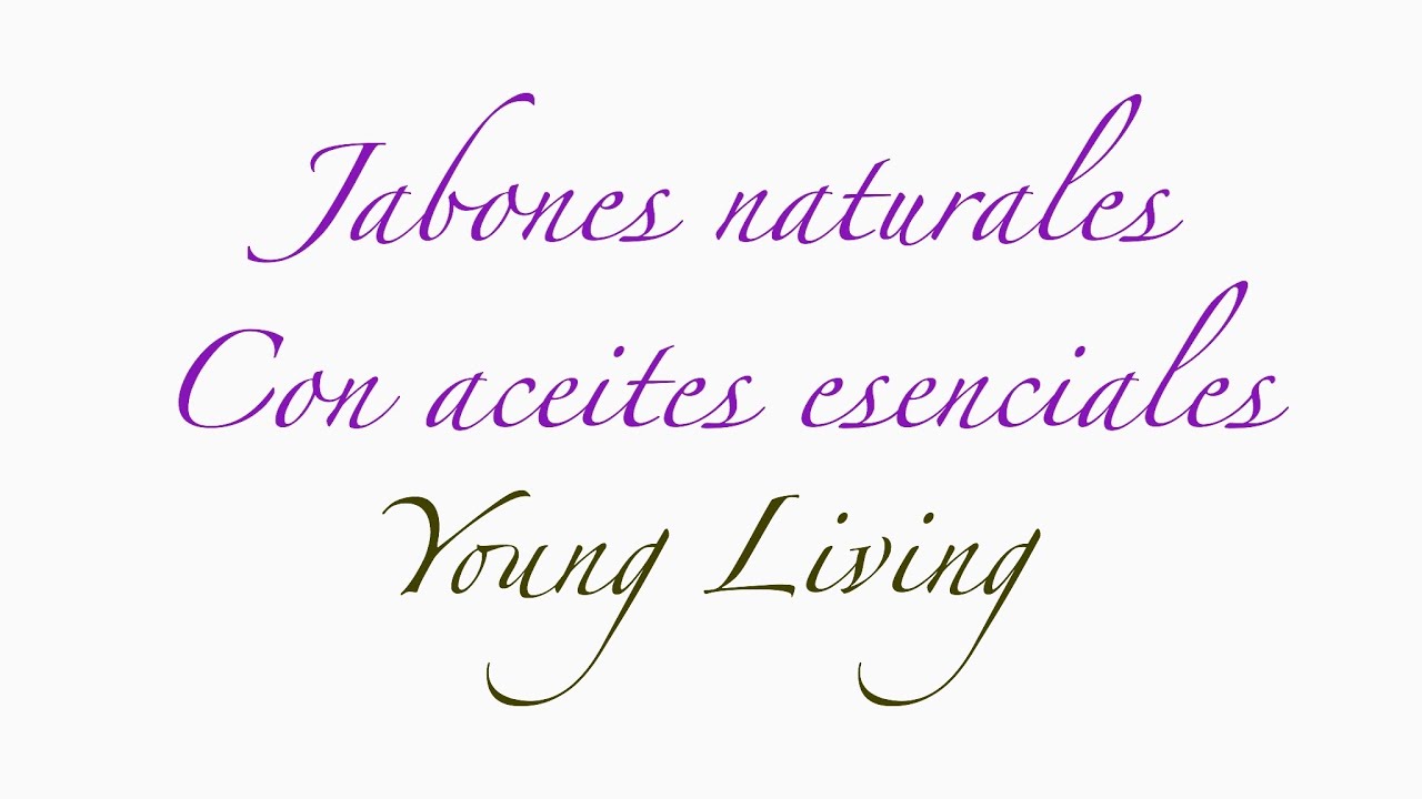 Jabones naturales con aceites esenciales 🍃