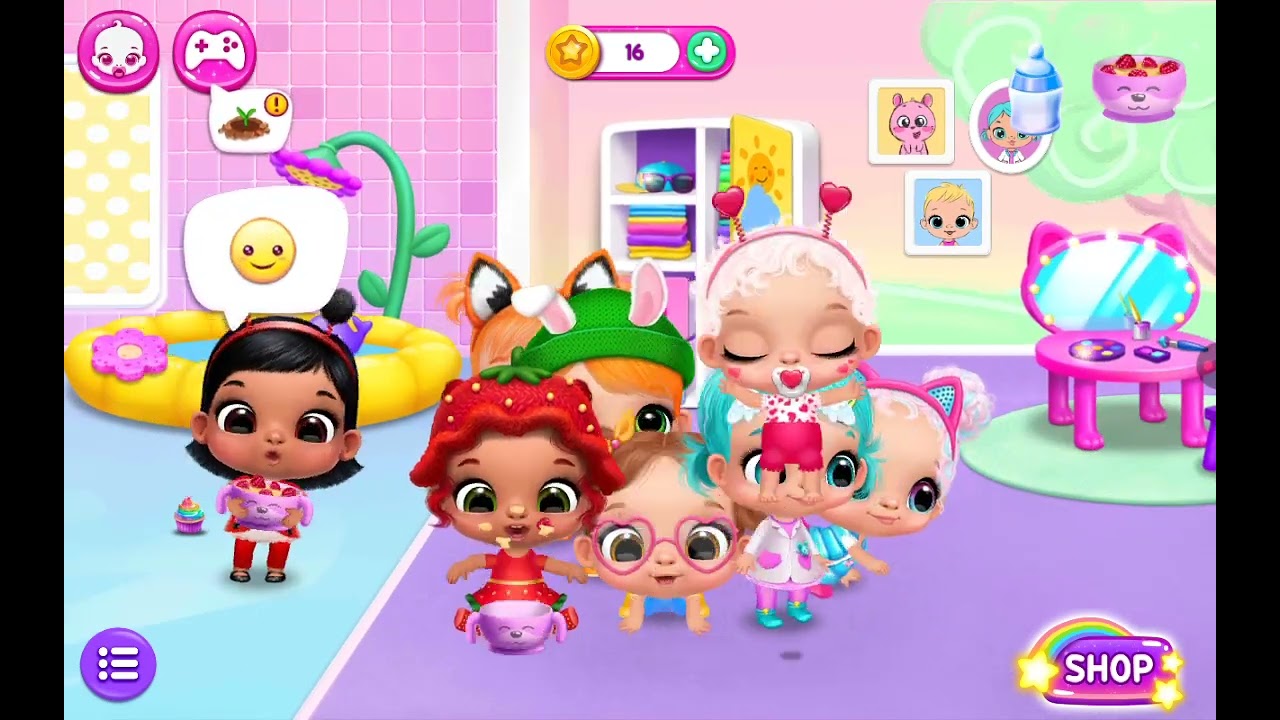 Sendo baba de vários bebês no Avatar World
