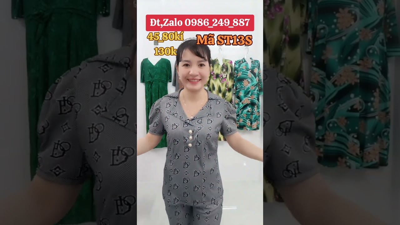 💥Mã ST13B. Ngày 13/3(Clip số 3)☎️Đt,zalo 0986_249_887.Bộ Thun Tăm Thiết Kế Sang Đẹp (40_80kí)(130k)