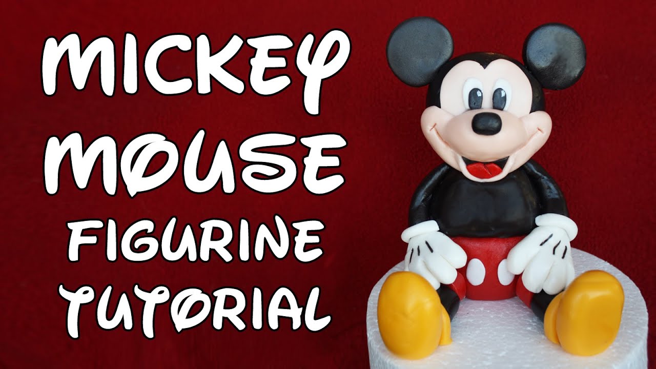 Mickey Mouse Figurine Cake Topper Tutorial - How to | 
