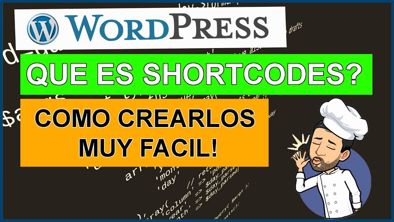 🖐️ Que son y como crear shortcodes - tutorial español - wordpress #45