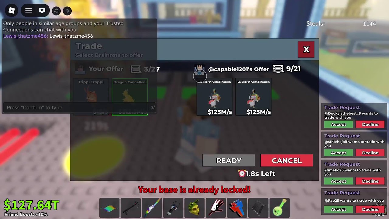 Sab trading +admin abuse
