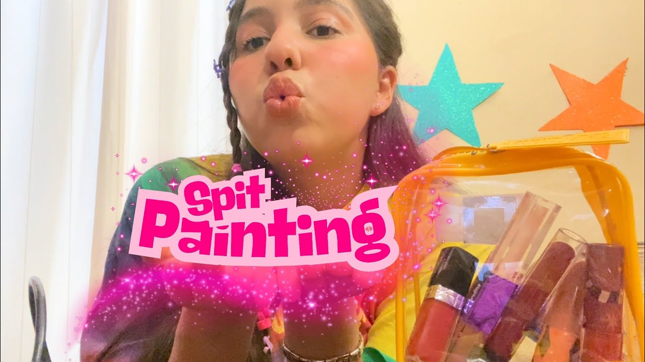 ASMR TE MAQUILLO CON SPIIIIT PAINTING RAPIDO Y AGRESIVO 💕💖💞🧳