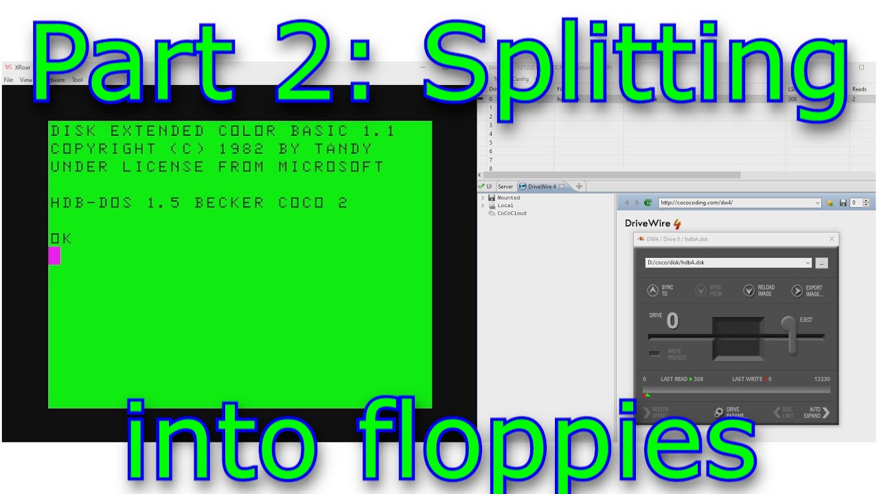 I used drivewire to back up my COCO floppies | Part 2