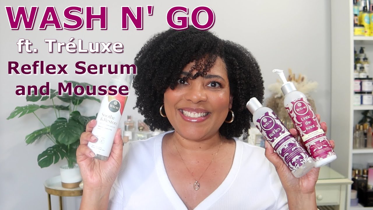 *DEFINED* Wash N' Go on My Type 4 Natural Hair | TreLuxe Mousse & Reflex Serum | NaturalRaeRae
