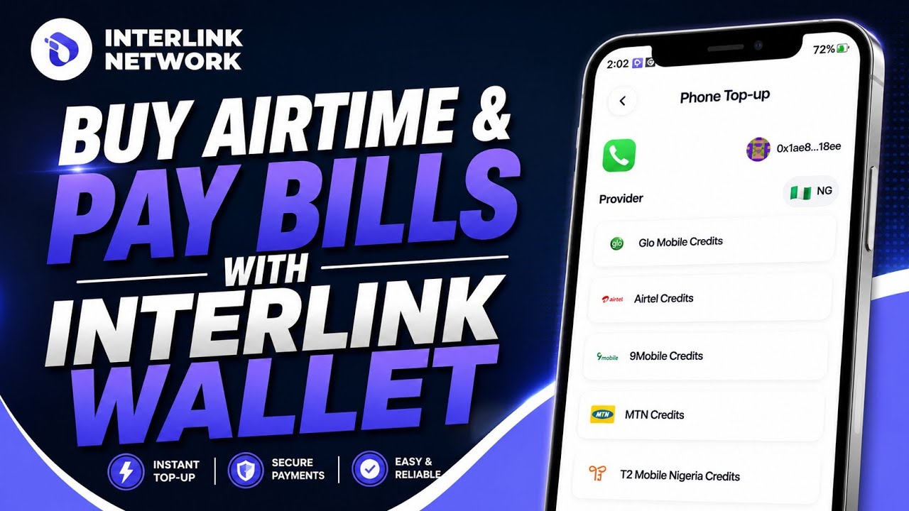 Покупайте эфирное время и оплачивайте счета с помощью кошелька Interlink | Функция пополнения бал...