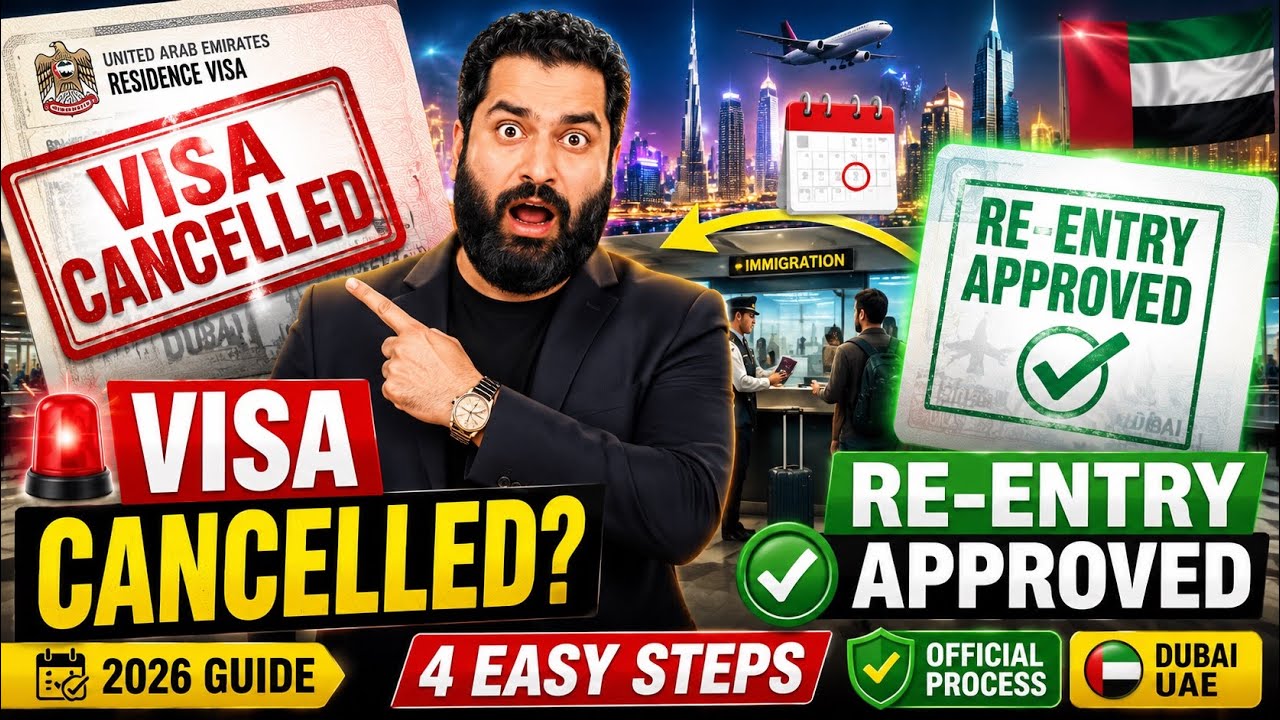 🚨 UAE Visa Auto Cancelled? Here&rsquo;s How to Get Re-Entry Approval (Step-by-Step) 🇦🇪