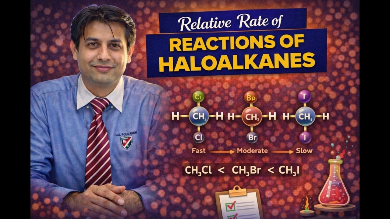 Relative Rate of Reactions of Haloalkanes
