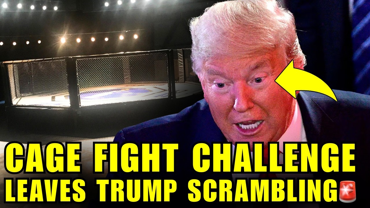 Trump FREAKS OUT As His SON GETS CHALLENGED TO A CAGE MATCH🚨