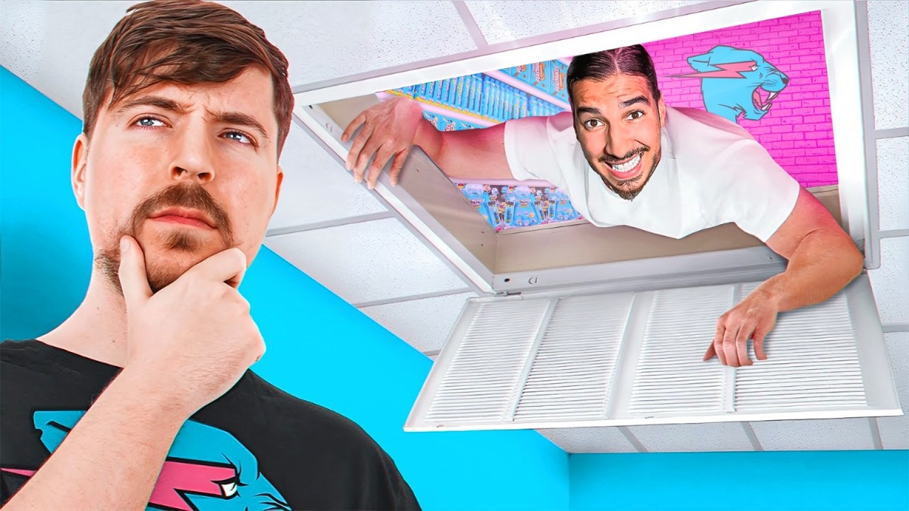 Я построил секретную комнату в доме MrBeast!