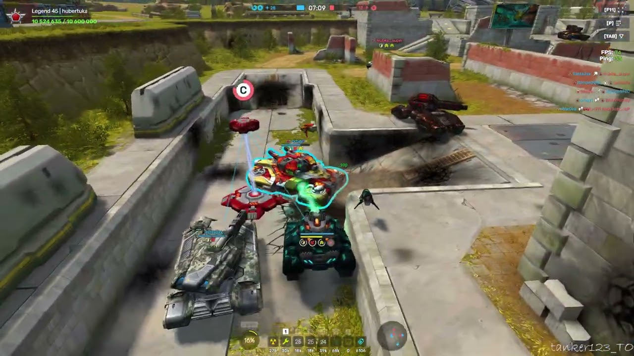 Tanki Online Isida Broadband Radiators Augment and Wasp gameplay no commentary