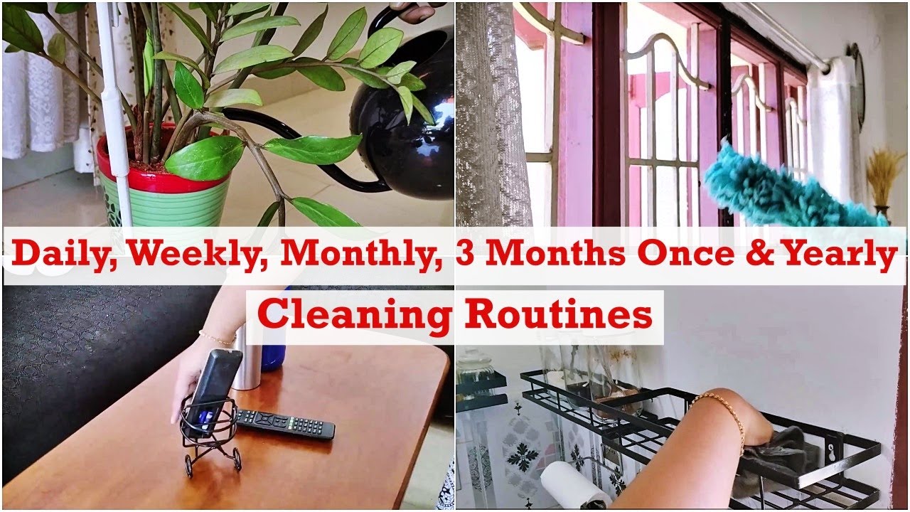 Cleaning Routine (Tamil) | Daily, Weekly, Monthly, 3 Months Once & Yearly Cleaning