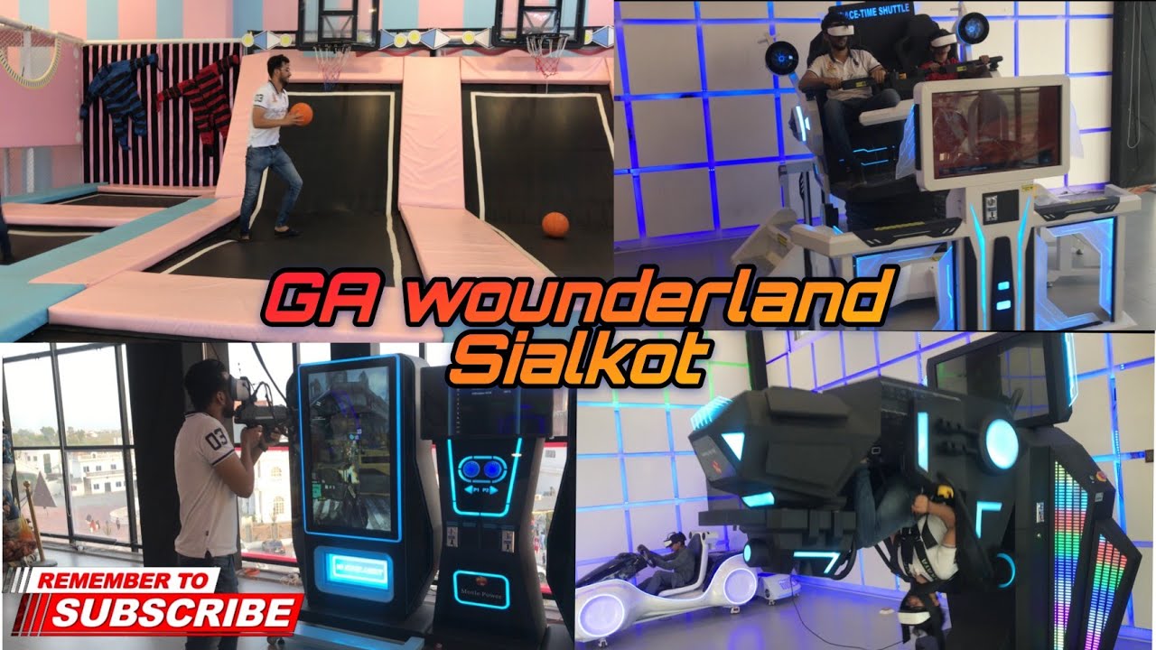 GA Wonderland Sialkot || VR Gaming Zone || Green apple Farm house || playing all games ||