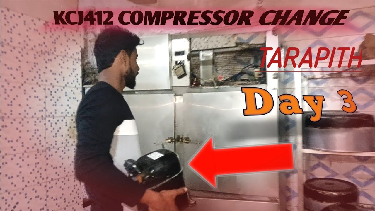 KCJ412 COMPRESSOR CHANGE AND GASS CHARGE IN TARAPITH DAY 3 ||SHADAB 