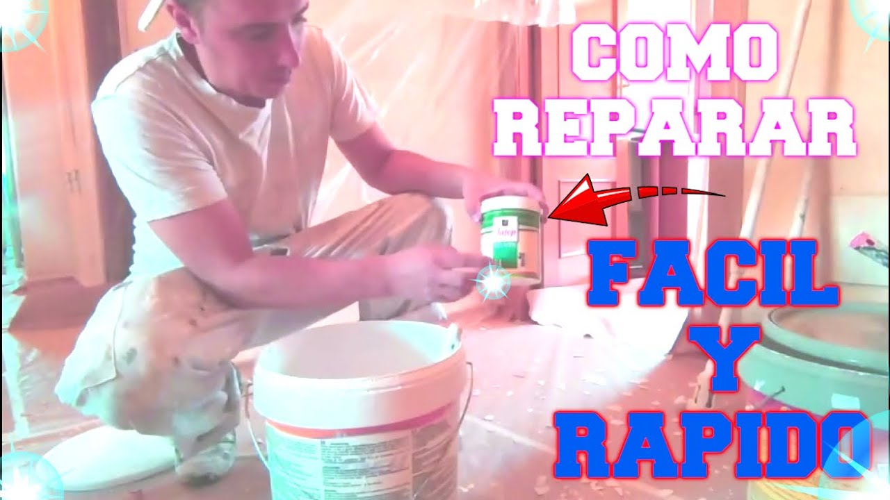 COMO REPARAR TECHO DESCASCARILLADO ANTES DE PINTAR CON RODILLO y PREPARAR SELLADOR