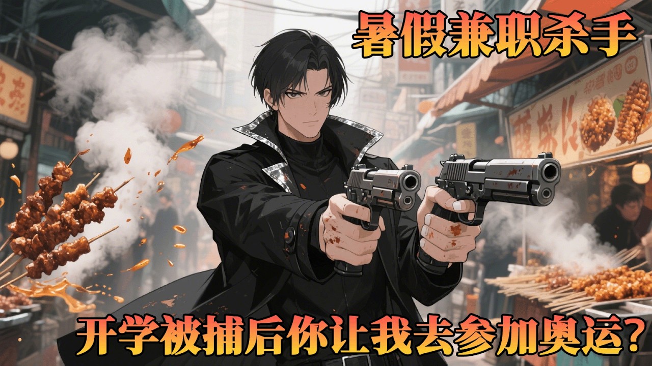 我不过是在路边摊卖个牛杂，怎么来了二十多辆警车围住我，查出了我暑假兼职当杀手就算了，要我去参加奥运会什么意思？#冒险 #動漫 #穿越 #小说 #热血 #战斗