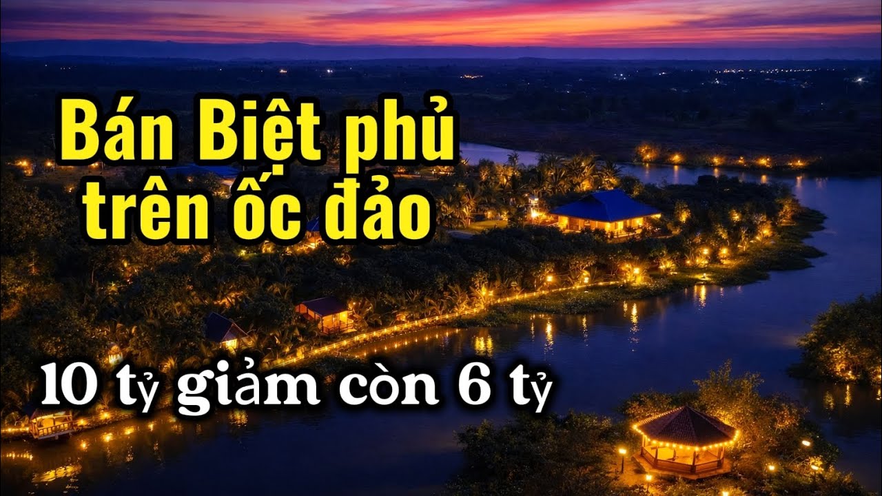 Biệt Phủ Ốc Đảo Định Quán | Chủ Đầu Tư 10 Tỷ Nay Bán 6 Tỷ Dịp Tết – Cảnh Đêm Như Resort 5⭐