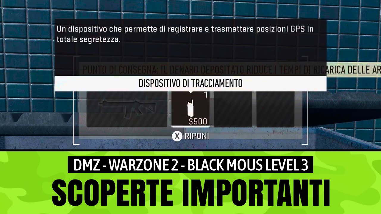 Scoperte importanti | DMZ | Black Mous level 3 | Warzone 2