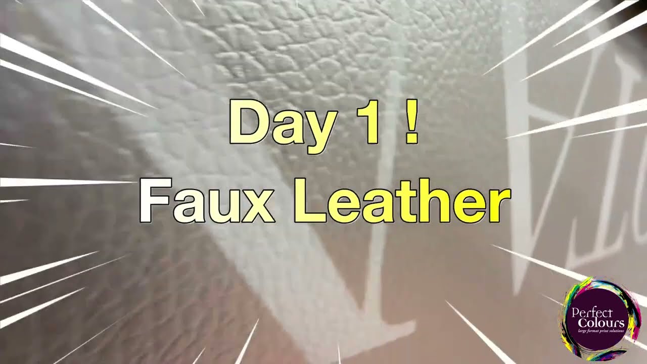 30 Day Challenge | HP Latex 700W Printer | Underflood Printing on Faux Leather with White Ink!